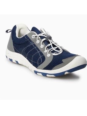 RocSoc Men’s Navy‎ Blue Grey Water Boat Shoes Boat Shoes Size 9